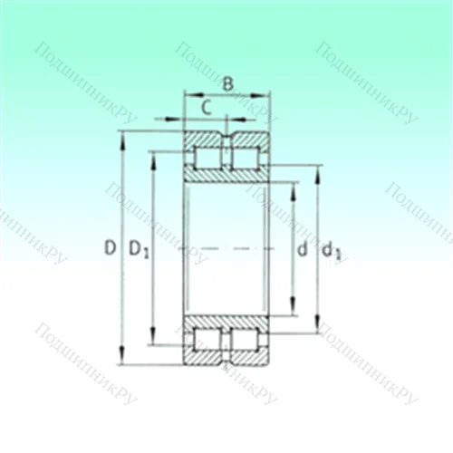 Подшипник роликовый радиальный SL 014972 от производителя  NBS Подшипник роликовый радиальный SL 014972 от производителя  NBS