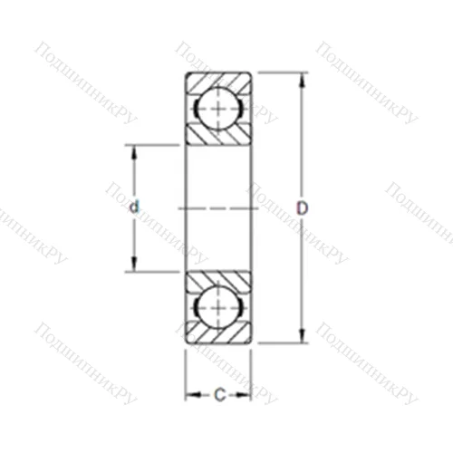 Подшипник шариковый радиальный XLS 52K