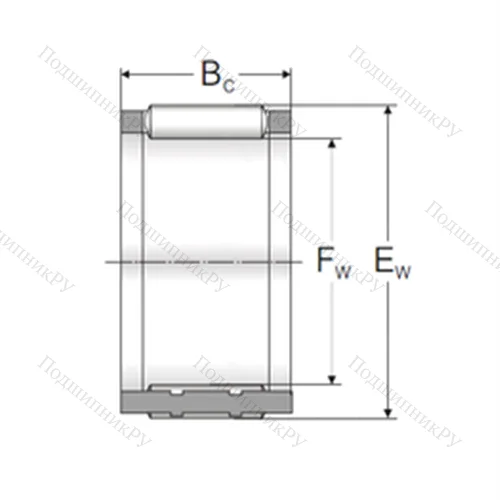 Подшипник игольчатый радиальный K 10x14x13TN