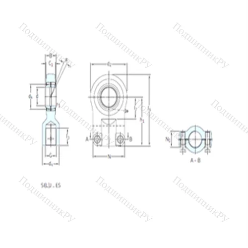 Подшипник скольжения сферический SIR 40ES от производителя  SKF