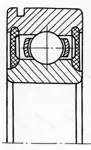 Подшипник 6314 2RSN размер 70x150x35 от производителя  SKF