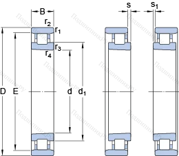 Подшипник N 1008 KTNHA/SP