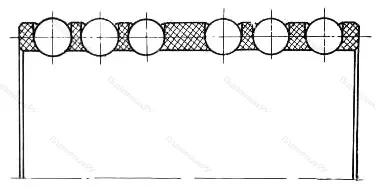 Модификация подшипника 4-110907Е1 размер 33,5x44,4x18,2