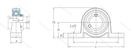 Подшипниковый узел UP 004 JE 1 в Красноярске Подшипниковый узел UP 004 JE 1 в Красноярске