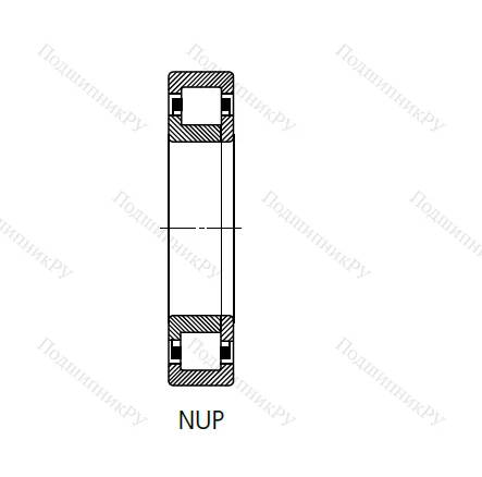 Цилиндрический роликовый подшипник 92220 (NUP 220) в Красноярске