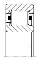 Подшипник  NJ 413 (42413) размер 65x160x37 от производителя  SKF