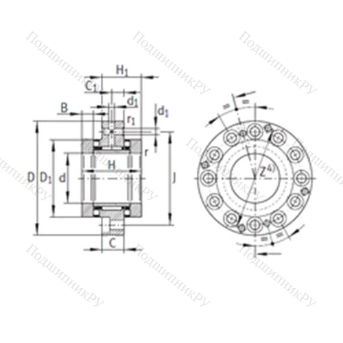 Подшипник комбинированный ZARF 50140-TV от производителя  INA