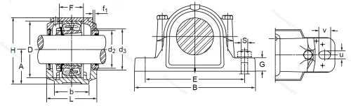 Подшипниковый корпус SNL 507-606 TG (SNK 507-606) в Красноярске