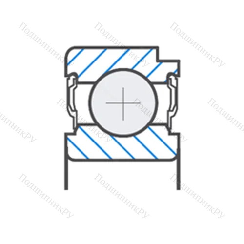 Подшипник шариковый радиальный F-803197.01