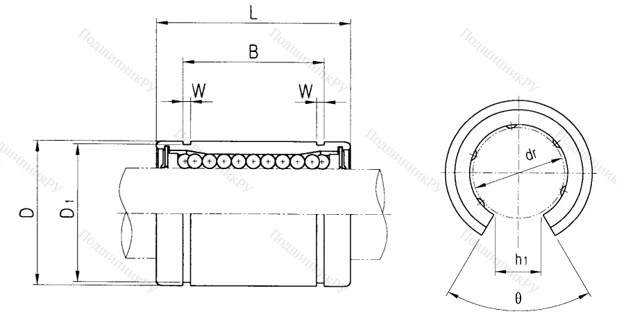 Подшипник LME 40 UU OP в Красноярске