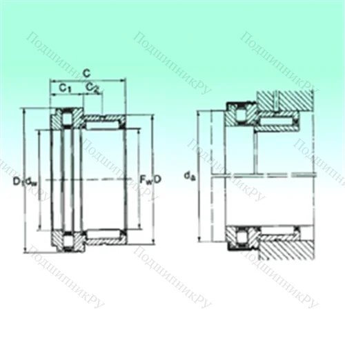 Подшипник комбинированный NKXR 35 от производителя  NBS
