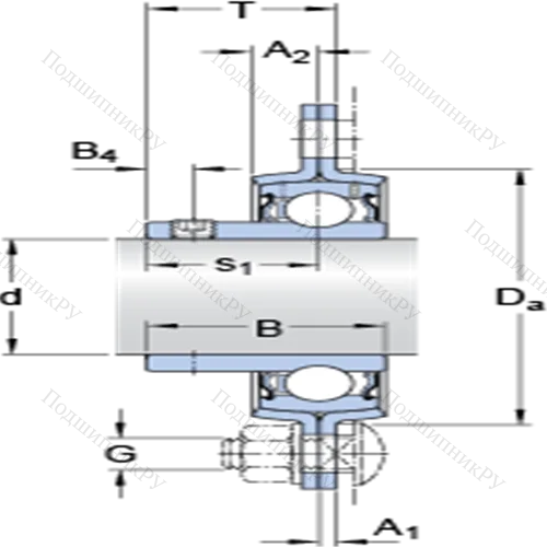 Фланцевые подшипниковые узлы типа Y (литой корпус, круглый фланец, крепление стопорными винтами) PF 35 RM