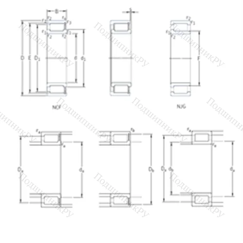 Подшипник роликовый радиальный NCF 18/530V от производителя  SKF Подшипник роликовый радиальный NCF 18/530V от производителя  SKF