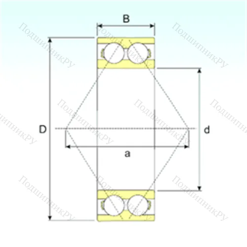 Подшипник шариковый радиально-упорный 3217 A