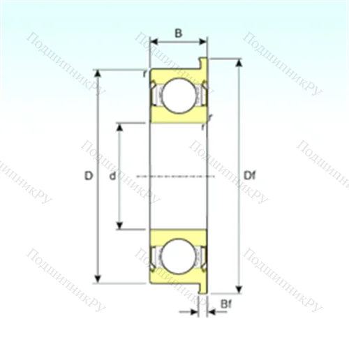 Подшипник шариковый радиальный F 6804ZZ