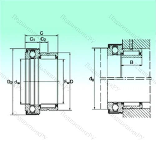 Подшипник комбинированный NKX 30 Z от производителя  NBS