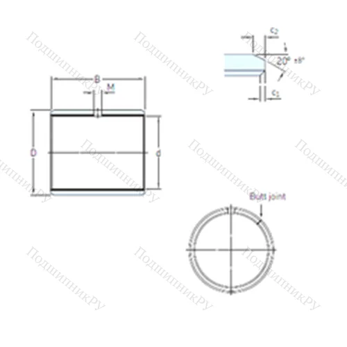 Подшипник скольжения PCM 10511060 E