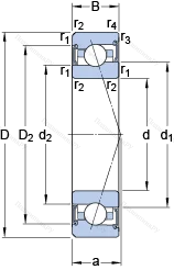 Подшипник S 7015 CE/HCP 4A