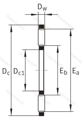 Игольчатый подшипник подшипник AXK 5070 A от производителя  INA