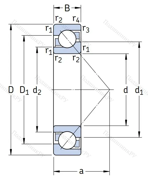 Однорядный шариковый подшипник