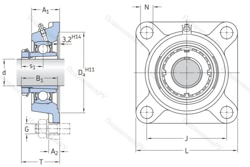 Подшипниковый узел FY 20 TF в Красноярске