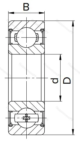 Миниатюрный шариковый подшипник MR 95 ZZ в Красноярске