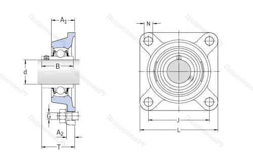 Подшипниковый узел FY 30 TF в Красноярске