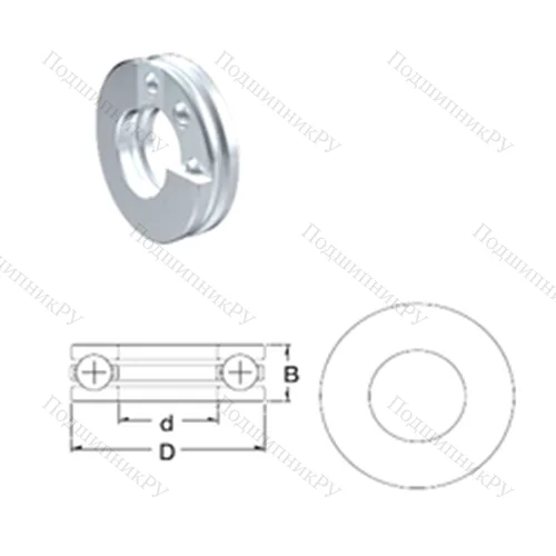 Подшипник шариковый упорный S 51201 от производителя  ZEN Подшипник шариковый упорный S 51201 от производителя  ZEN