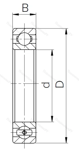 Шариковый однорядный подшипник 310 (6310) в Красноярске