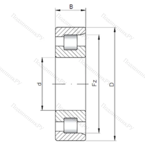 Подшипник роликовый радиальный NF 28/1000 от производителя  CX