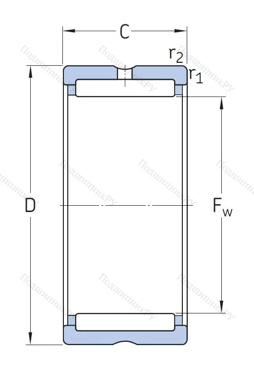 Игольчатый подшипник NK 42/20