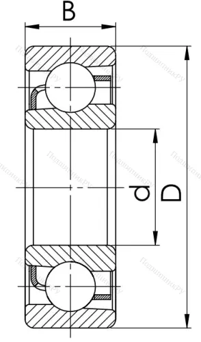 Радиально-упорный шариковый подшипник 46120 А (7020 AC) в Красноярске