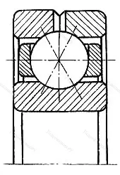 Подшипник  116205 (Q 205) размер 25x52x15 от производителя  ГПЗ-1