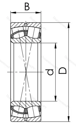 Сферический роликовый подшипник 53616 АН (22316 CCW 33) в Красноярске