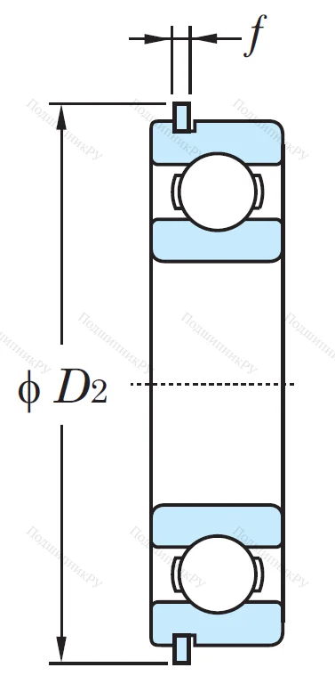Однорядный шариковый подшипник