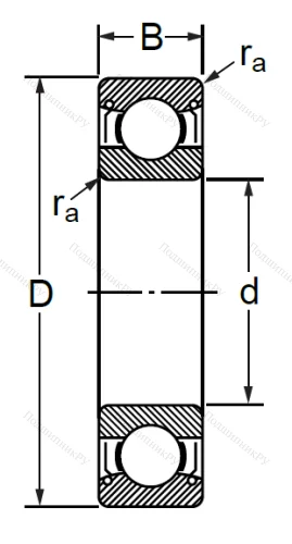 Шариковый однорядный подшипник 76-80303 (6303 ZZC 3) в Красноярске