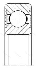 Подшипник  6314-2RS (180314) размер 70x150x35 от производителя  SKF