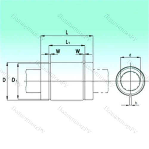 Подшипник шариковый линейный KBS 0825-PP