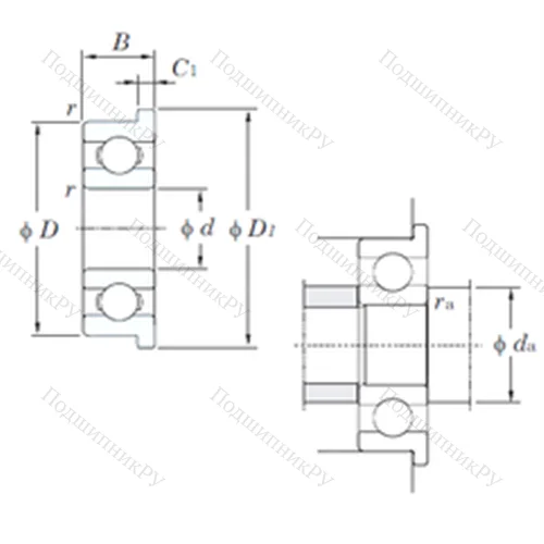 Подшипник шариковый радиальный MLF 8012 от производителя  KOYO Подшипник шариковый радиальный MLF 8012 от производителя  KOYO