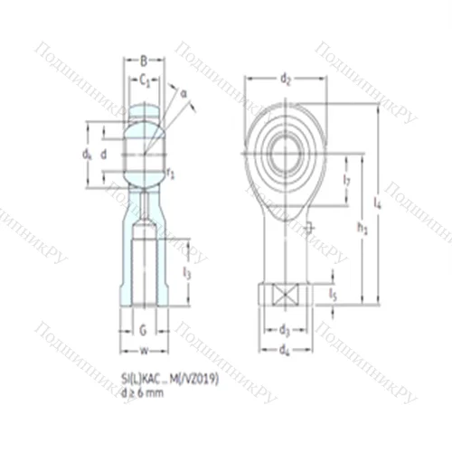 Подшипник скольжения сферический SILKAC 10M