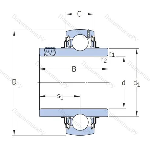Корпусный подшипник YAR 205-2F в Красноярске