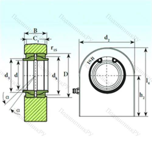 Подшипник скольжения сферический T.P.N. 790 CE