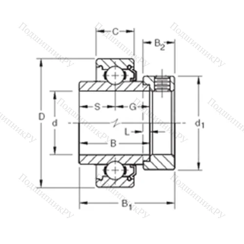 Подшипник шариковый радиальный 1115KL