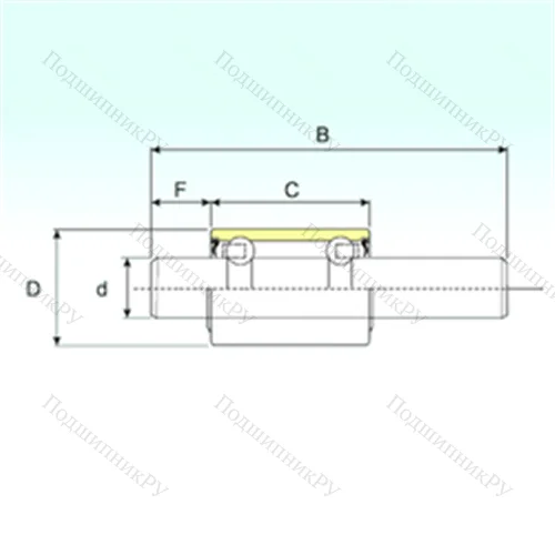 Подшипник шариковый радиальный WB 1938134