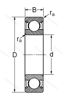 Шариковый однорядный подшипник 80318 (6318 ZZ) в Красноярске