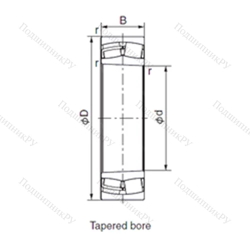Подшипник роликовый радиальный 24130EX 1K от производителя  NACHI Подшипник роликовый радиальный 24130EX 1K от производителя  NACHI