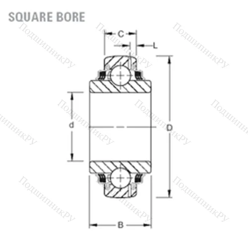 Подшипник шариковый радиальный GW 216PPB 4
