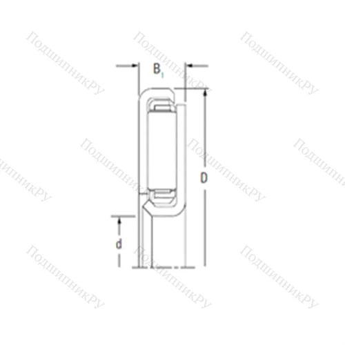 Подшипник игольчатый упорный FNTKF-1028