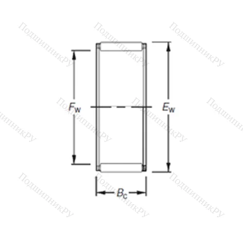 Подшипник игольчатый радиальный K 18X 26X 12FV