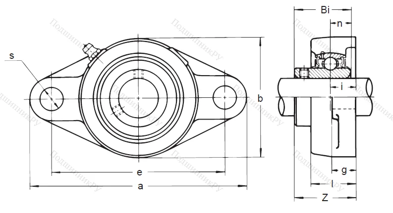 Подшипниковый узел UCFL 204